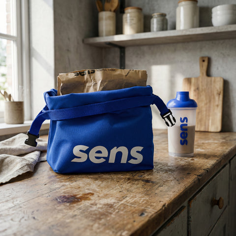 Textile bag for the large pack of Sens protein
