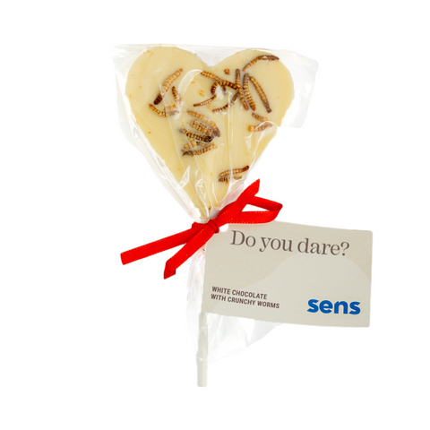 Milk Chocolate Lollipop With Crunchy Worms